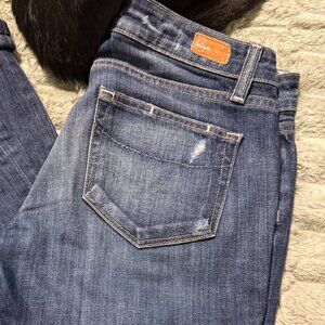 PAIGE Skyline “Pencil” Straight Jeans | Size 27 | Premium Dark Wash